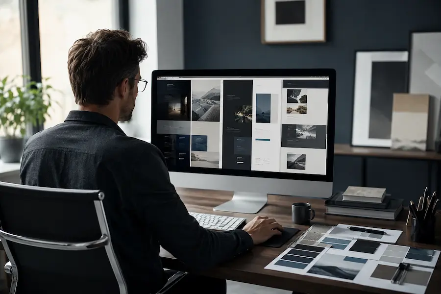 Proceso de estructura y diseño web premium en una agencia de diseño web en Madrid