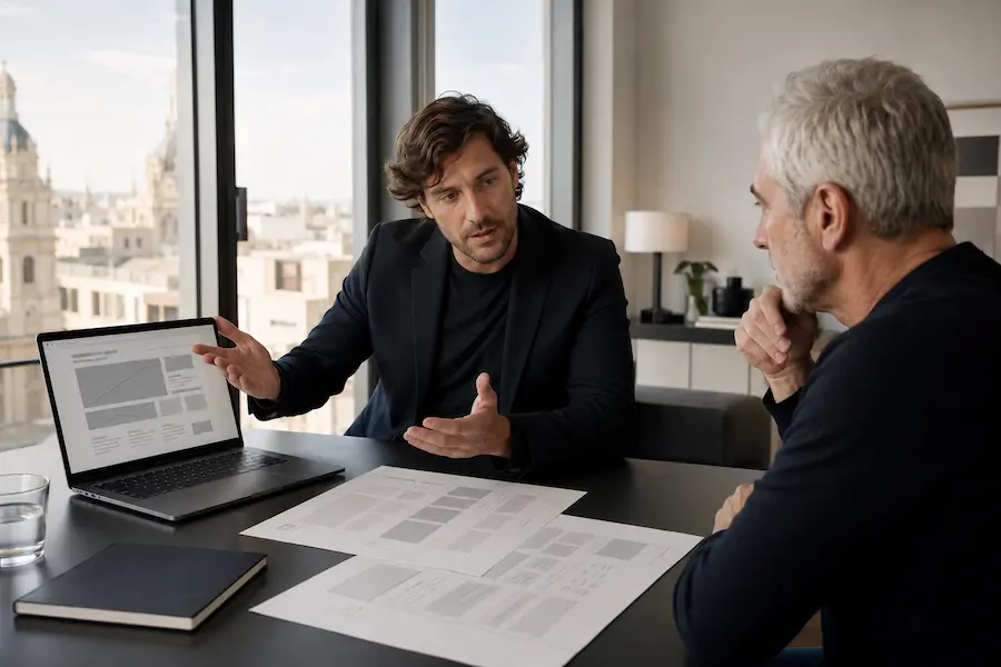 Estrategia y estructura en una web premium orientada a conversión